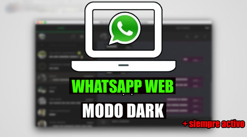 whatsapp web modo nocturno