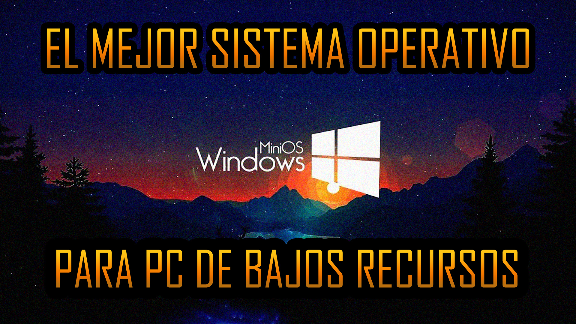 Windows 10 MiniOS| Sistema Operativo para Pc de Bajos Recursos