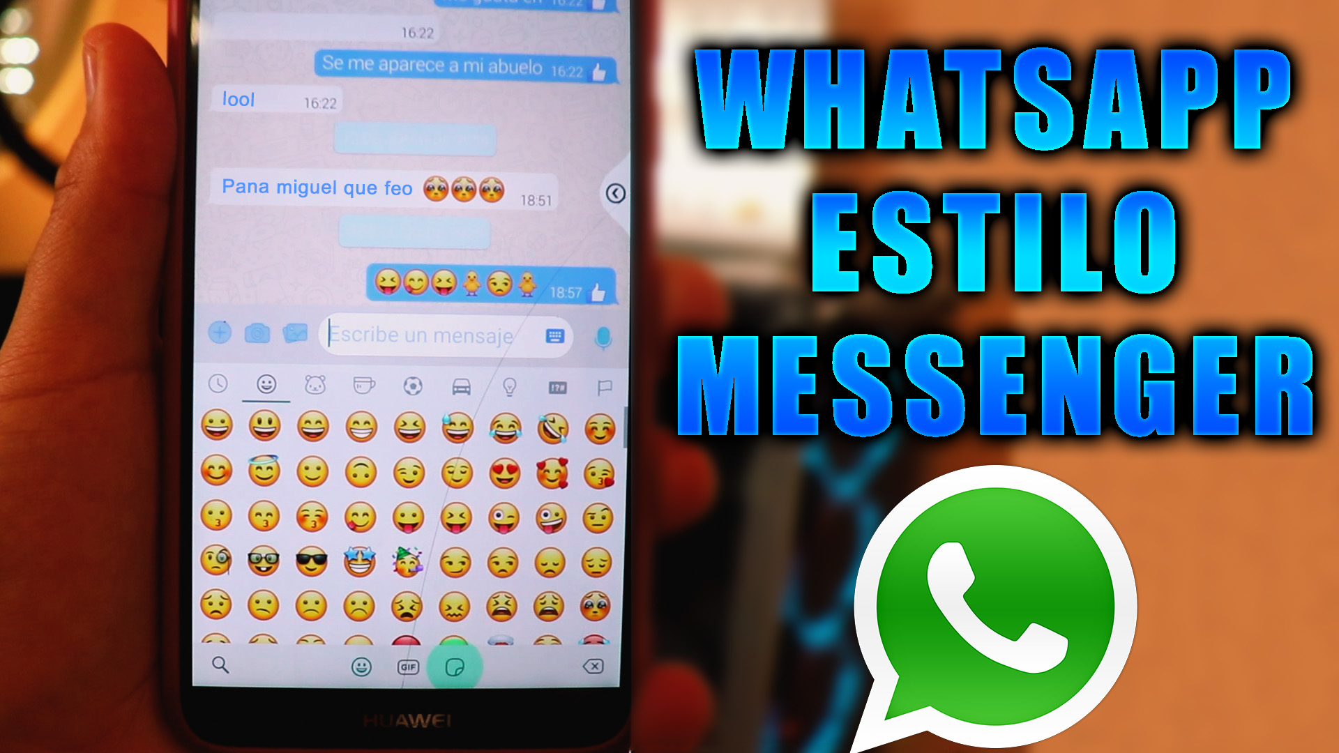 whatsapp estilo messenger