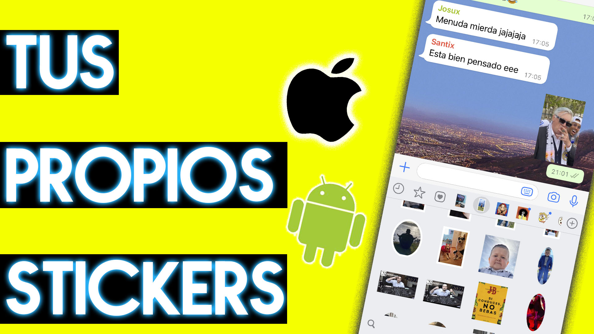 CREA TUS PROPIOS STICKERS para WHATSAPP | Android y Ios