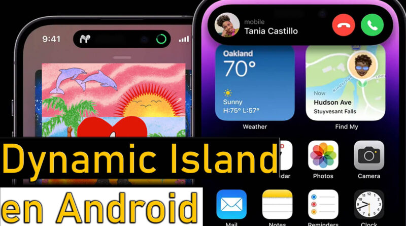 como tener la isla dinamica de iphone en android
